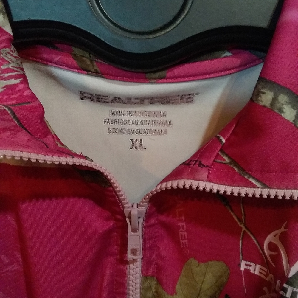 Lightweight Pullover Jacket Pink Camo - image 2